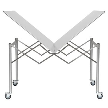 Scheren-Tisch Aluminium